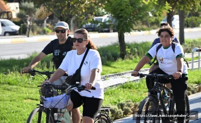 Manisa Akhisarlılar sağlıklı yaşama pedal çevirdi