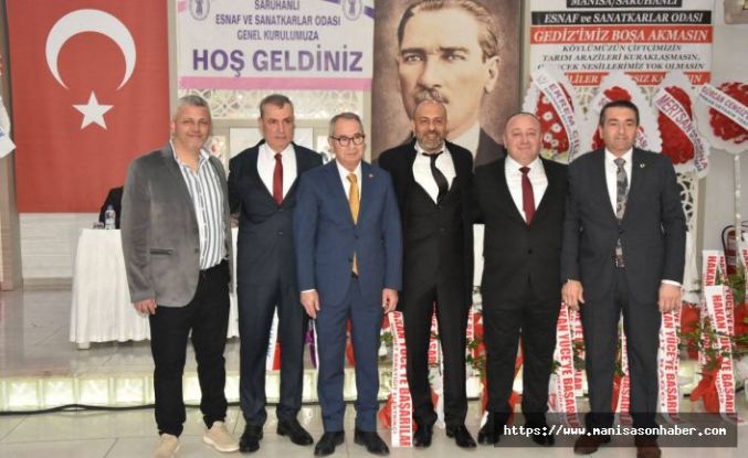 Saruhanlı Esnaf ve Sanatkârlar Odası’nda Yeni Başkan Gürcan Cengiz