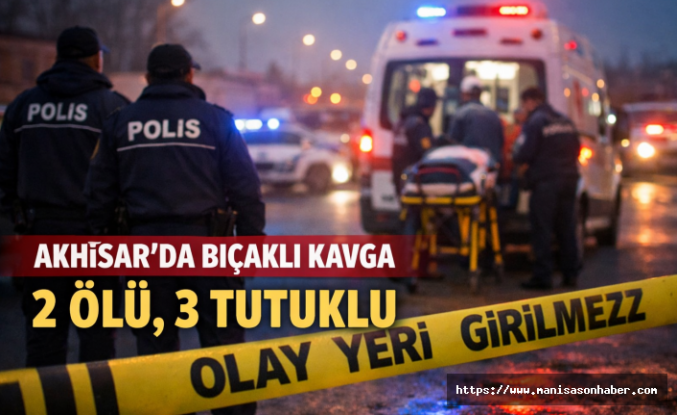 Akhisar’da bıçaklı kavga: 2 kişi hayatını kaybetti, 3 kişi tutuklandı