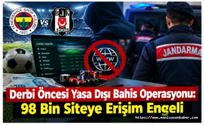 Derbi Öncesi Yasa Dışı Bahis Operasyonu: 98 Bin Siteye Erişim Engeli