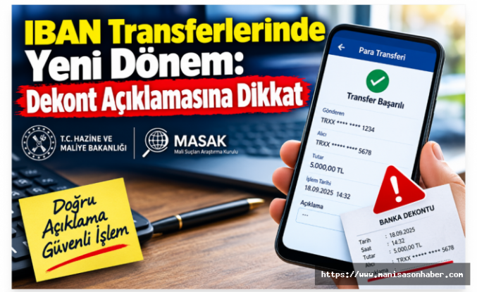 IBAN Transferlerinde Yeni Dönem: Dekont Açıklamasına Dikkat