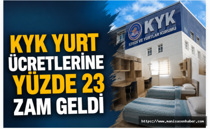 KYK Yurt Ücretlerine Yüzde 23 Zam: Aylık Ödeme 1.590 TL’ye Yükseldi