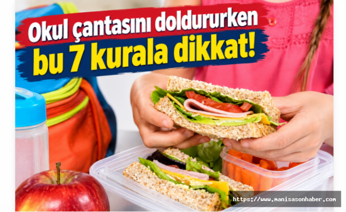 Okul çantasını doldururken bu 7 kurala dikkat!